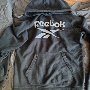 Reebok Charcoal Hoodie with Logo